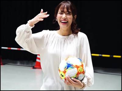 鷲見玲奈、サッカーが上手い理由はなぜ!所属チームや学歴までまとめ!