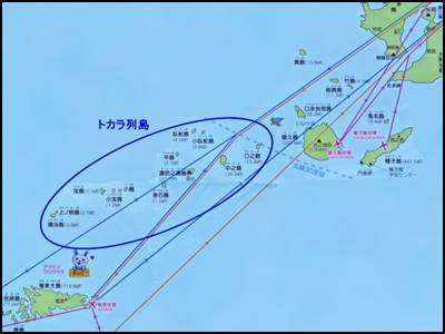トカラ列島近海の地震多発の原因はなぜ過去の発生場所や回数も紹介!
